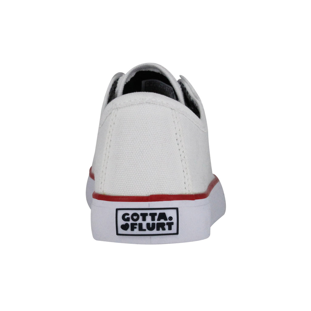 Gotta Flurt Women's Classic II White Low-Top Sneaker (BOGO1).