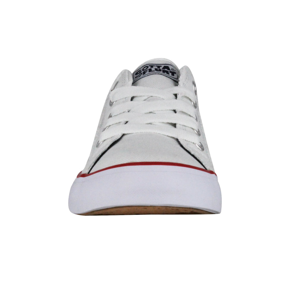 Gotta Flurt Women's Classic II White Low-Top Sneaker (BOGO1).