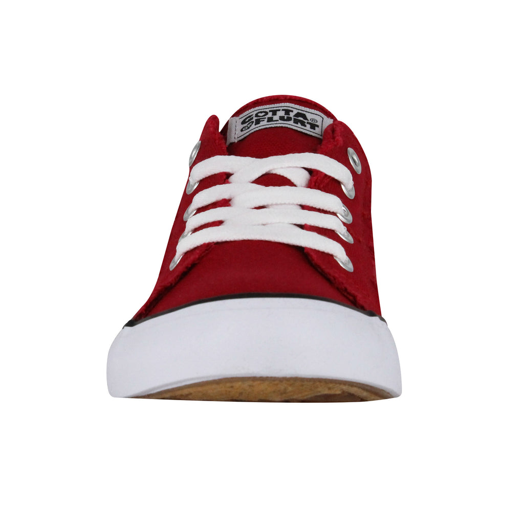 Gotta Flurt Women's Classic II Red Low-Top Sneaker (BOGO1).