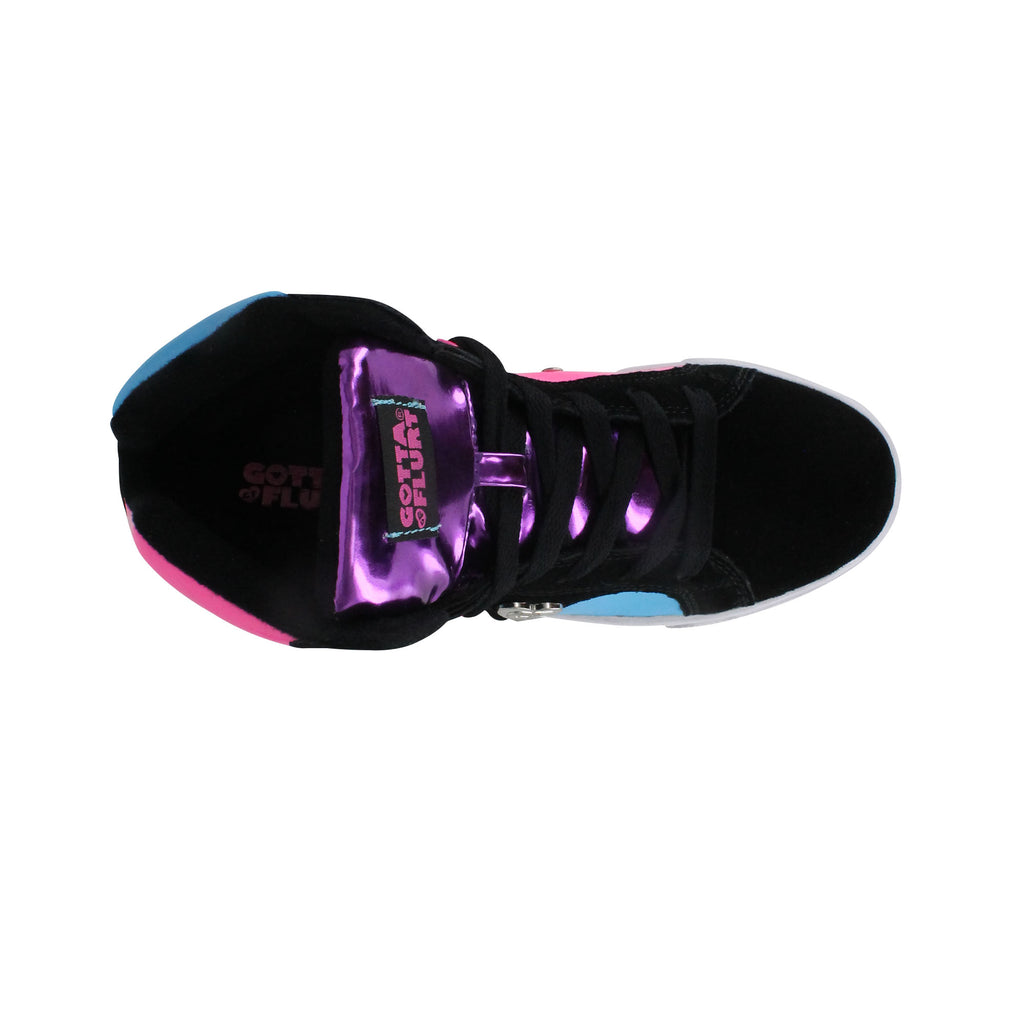 Gotta Flurt Women's Confused Plasma Leather Color Blocking Hip Hop Sneaker.
