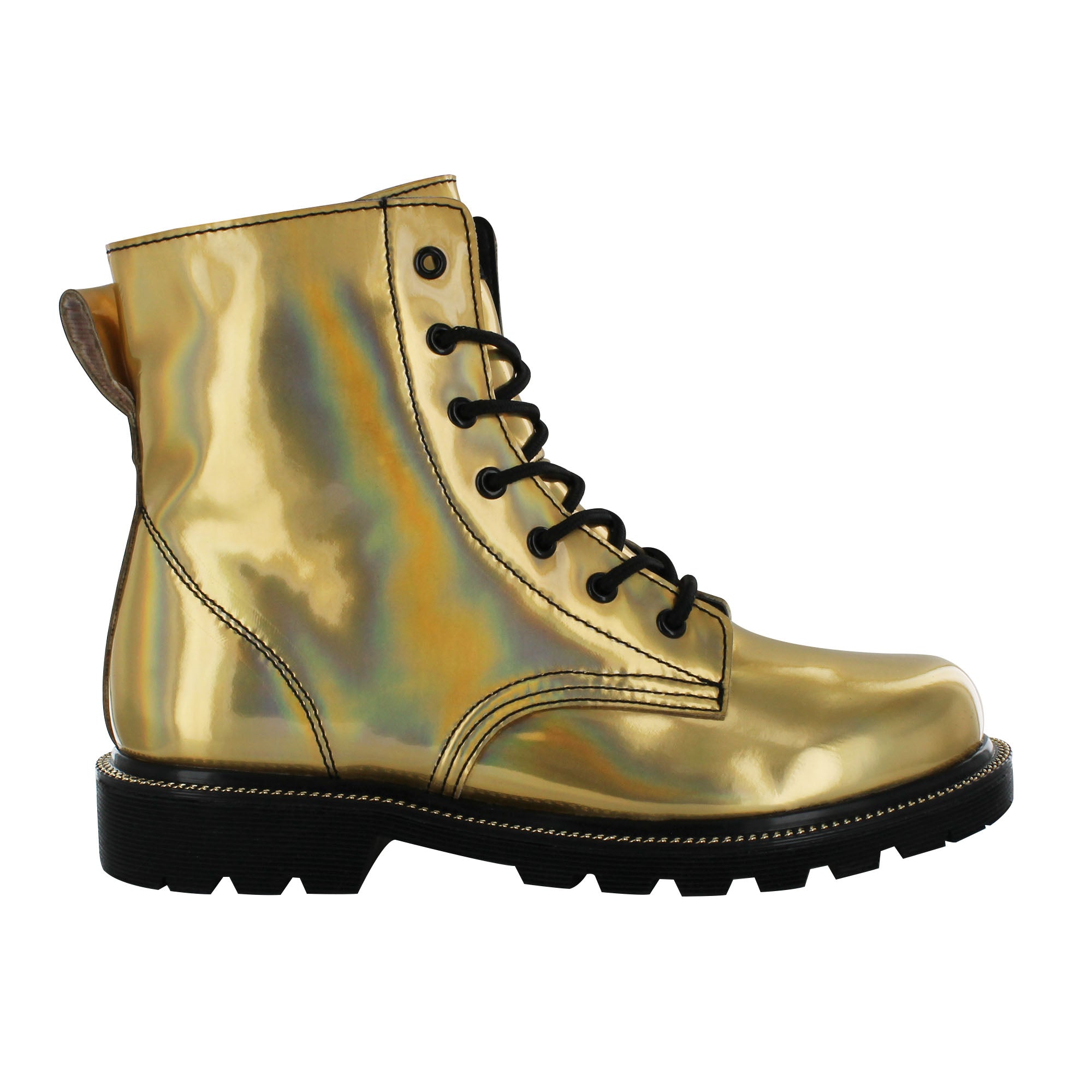 Gold 2024 black boots